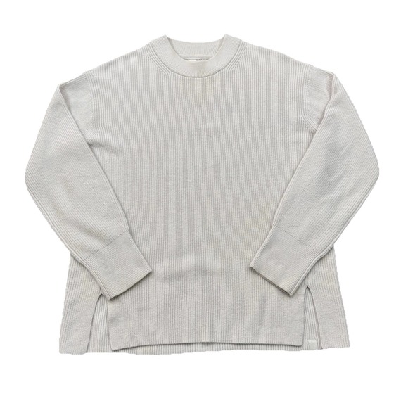lululemon athletica Sweaters - Lululemon Merino Wool-Blend Ribbed Crewneck Sweater-White Opal-women's Size 4